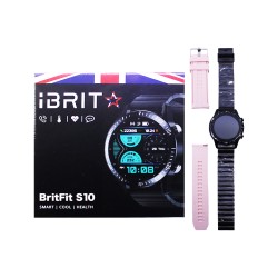 Smartwatch iBRIT Britfit S10 with Black Steel strap Smartwatch iBRIT Britfit S10 with Black Steel strap